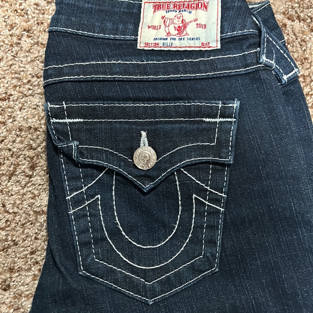 COPY - True Religion Dark Wash Billy Bootcut Jeans 27 - Picture 2 of 5